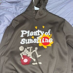 SHEIN Brown Hoodie with Graphic Print